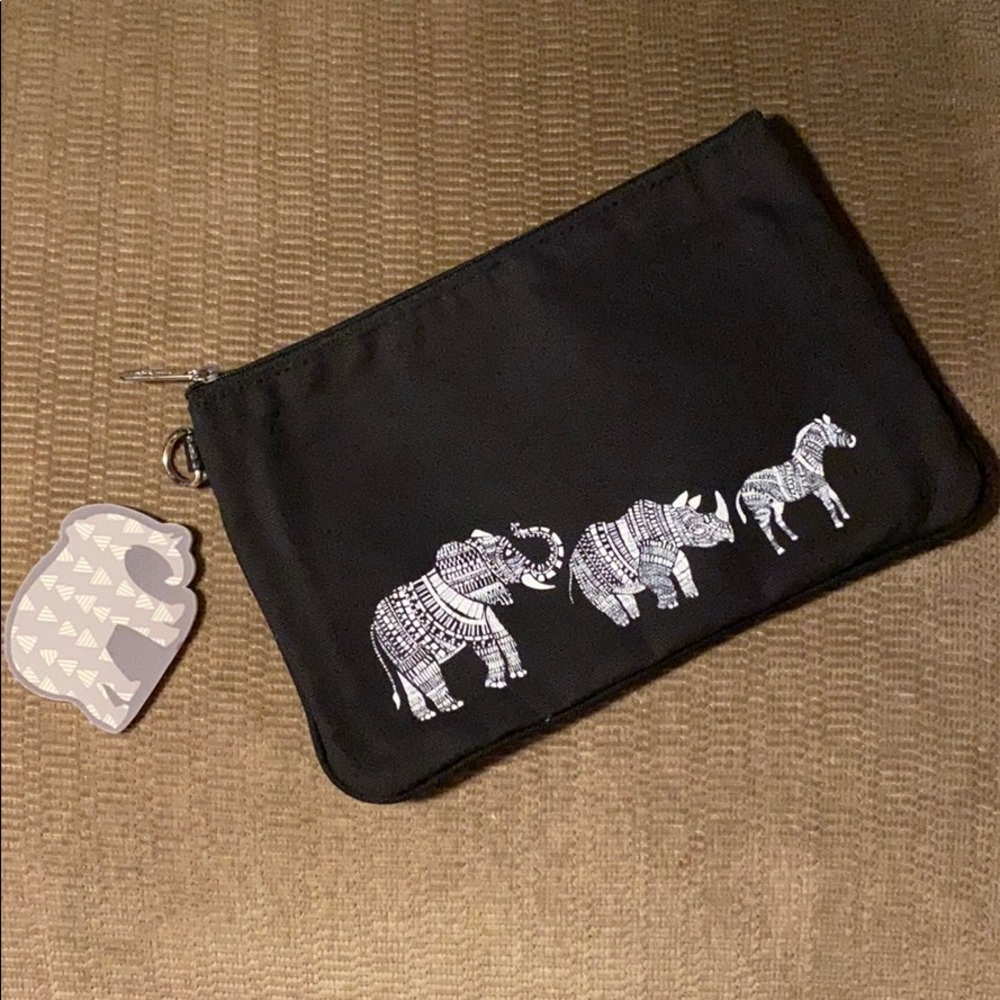 Thirty-one Animal Parade Canvas Zip-Top Pouch